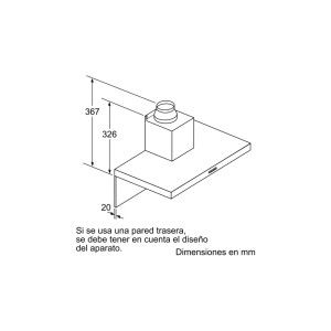 Campana Extractora Decorativa Balay 3BC067EX Acero Inox 90cm