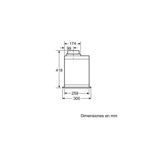 Campana Grupo Filtrante Balay 3BF267EX Acero Inox 52cm