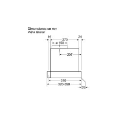 Campana Extractora Decorativa Integrable Balay 3BD896MX Acero Inox 90cm