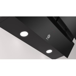 Dekorative schräge Dunstabzugshaube Balay 3BC585GN Schwarzes Glas 80cm