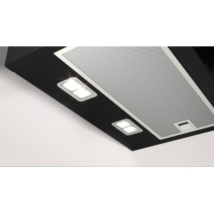 Campana Extractora Decorativa Inclinada Balay 3BC587GNH Cristal Negro 80cm
