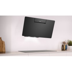 Campana Extractora Decorativa Inclinada Balay 3BC587GNH Cristal Negro 80cm