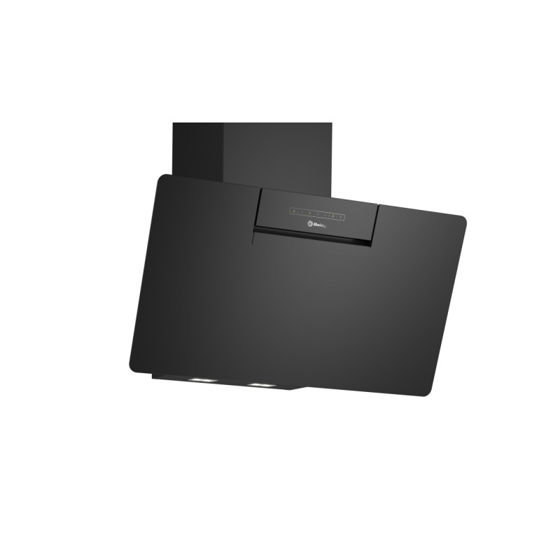 Campana Extractora Decorativa Inclinada Balay 3BC587GNH Cristal Negro 80cm