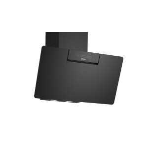 Campana Extractora Decorativa Inclinada Balay 3BC587GNH Cristal Negro 80cm