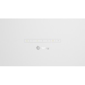 Campana Extractora Decorativa Inclinada Balay 3BC587GBH Cristal Blanco 80cm