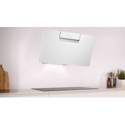 Campana Extractora Decorativa Inclinada Balay 3BC587GBH Cristal Blanco 80cm