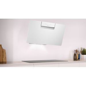 Campana Extractora Decorativa Inclinada Balay 3BC587GBH Cristal Blanco 80cm