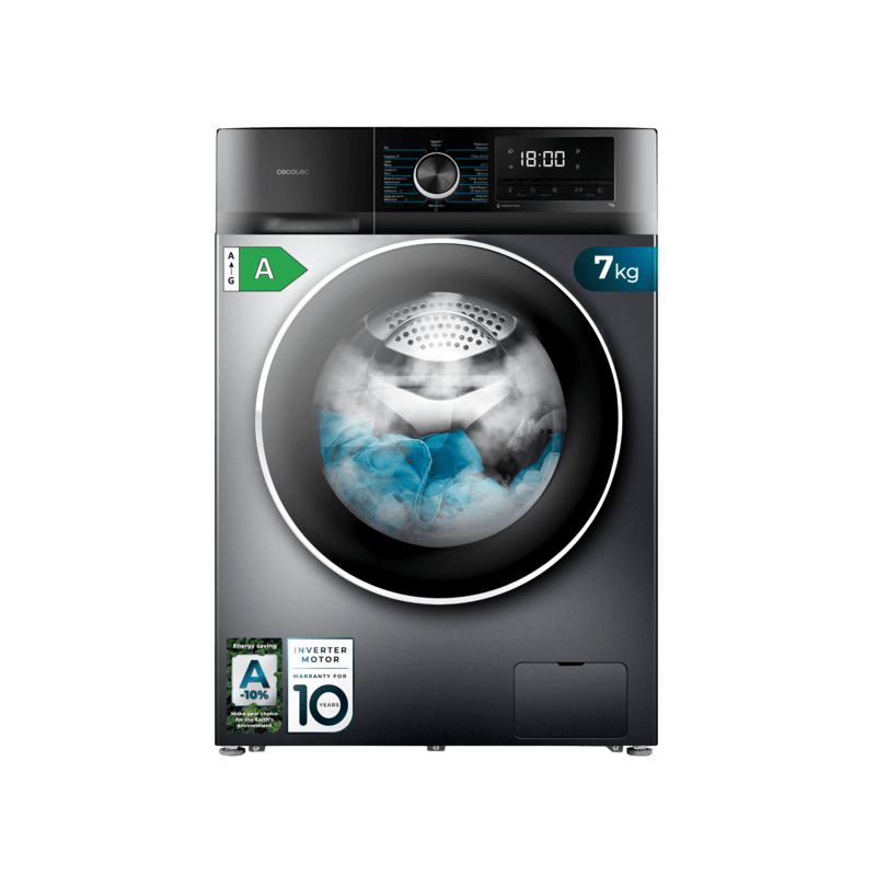 Lavadora Cecotec Bolero DressCode 7500 Inverter Steel A 7 Kg de Capacidad Lavadora Cecotec Bolero DressCode 7500 Inverter Steel A 7 Kg de Capacidad