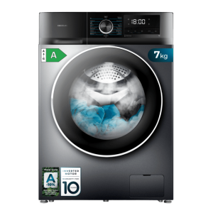 Lavadora Cecotec Bolero DressCode 7500 Inverter Steel A 7 Kg de Capacidad