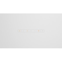 Campana Extractora Decorativa Inclinada Balay 3BC587LB Cristal Blanco 80cm
