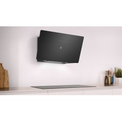 Campana Extractora Decorativa Inclinada Balay 3BC599AN Cristal Negro 90cm