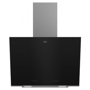Schräge dekorative Dunstabzugshaube Beko BHCA66641BBHS Black Crystal 60cm