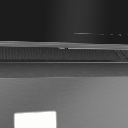 Schräge dekorative Dunstabzugshaube Beko BHCA96641BBHS Black Crystal 90cm