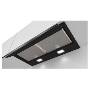 Dekorative Einbau-Dunstabzugshaube Bosch DBB97AM60 Schwarzes Glas 90cm