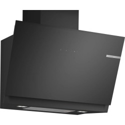 Dekorative schräge Dunstabzugshaube Bosch DWK81AN60 Schwarzes Glas 80cm