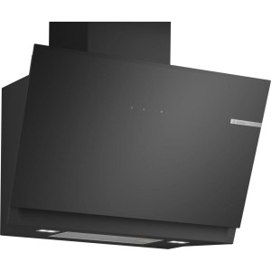 Dekorative schräge Dunstabzugshaube Bosch DWK81AN60 Schwarzes Glas 80cm