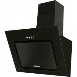 Dunstabzugshaube Dekorativ geneigt Candy CVMAD601N schwarzem Glas 60cm