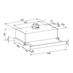 Herausnehmbare Teleskop-Dunstabzugshaube Fagor 3AF3640B Weiß 60cm