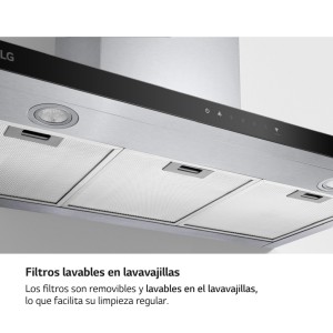 Campana Extractora Decorativa LG HCEZ3626S Acero Inox 90cm