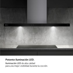 Campana Extractora Decorativa LG HCEZ3626S Acero Inox 90cm