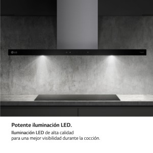 Campana Extractora Decorativa LG HCEZ3626S Acero Inox 90cm