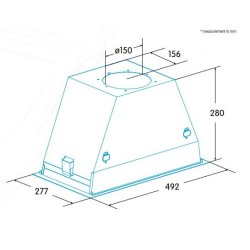 Haube Filtergruppe Edesa ECG5811X Stahl Inox 60cm