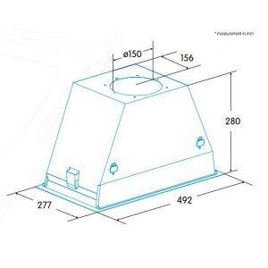 Haube Filtergruppe Edesa ECG5811X Stahl Inox 60cm