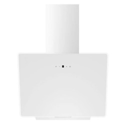 Campana Extractora Decorativa Inclinada Midea MH90A3200WES Cristal Blanco 90cm