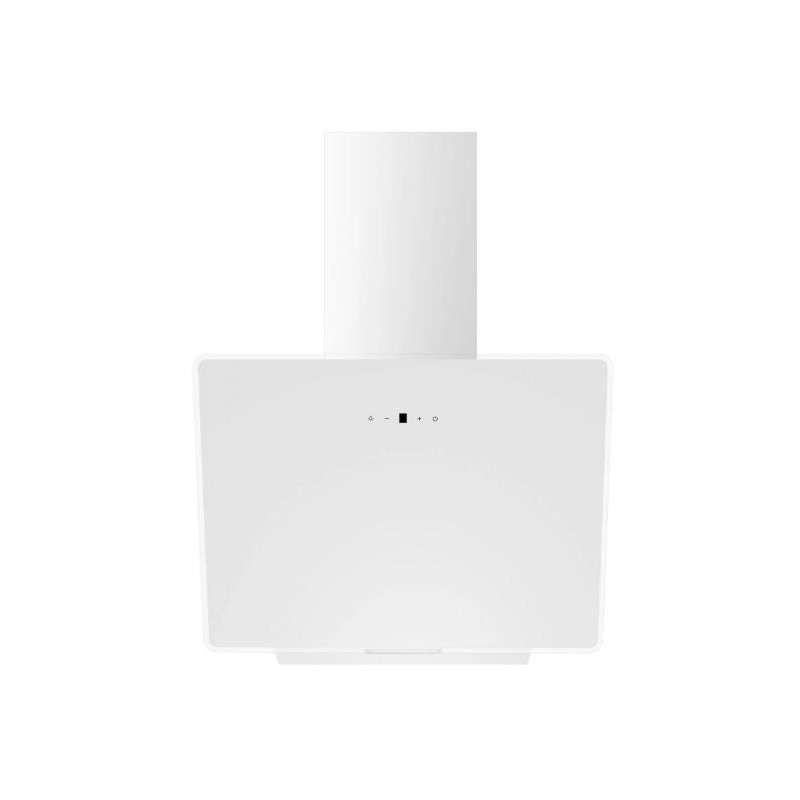 Campana Extractora Decorativa Inclinada Midea MH90A3200WES Cristal Blanco 90cm Campana Extractora Decorativa Inclinada Midea MH90A3200WES Cristal Blanco 90cm
