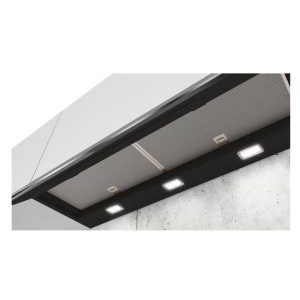 Dunstabzugshaube Dekorativ Integriert Siemens LJ97BAM60 schwarzem Glas 90cm
