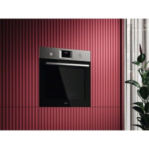 Pyrolytischer Backofen AEG GU5PB43FSM Multifunktionsgerät mit 72 Litern Fassungsvermögen Edelstahl Infinity