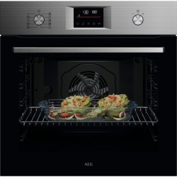 Pyrolytischer Backofen AEG GU5PB43FSM Multifunktionsgerät mit 72 Litern Fassungsvermögen Edelstahl Infinity