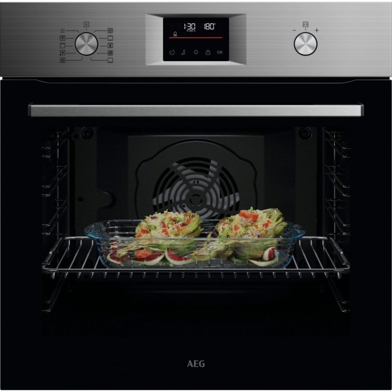Pyrolytischer Backofen AEG GU5PB43FSM Multifunktionsgerät mit 72 Litern Fassungsvermögen Edelstahl Infinity
