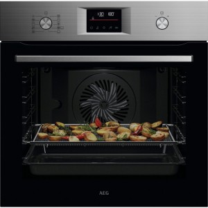 Horno Pirolítico Multifunción con Función Freidora de Aire AEG OS6PB51AM 71 Litros de Capacidad inox Infinity