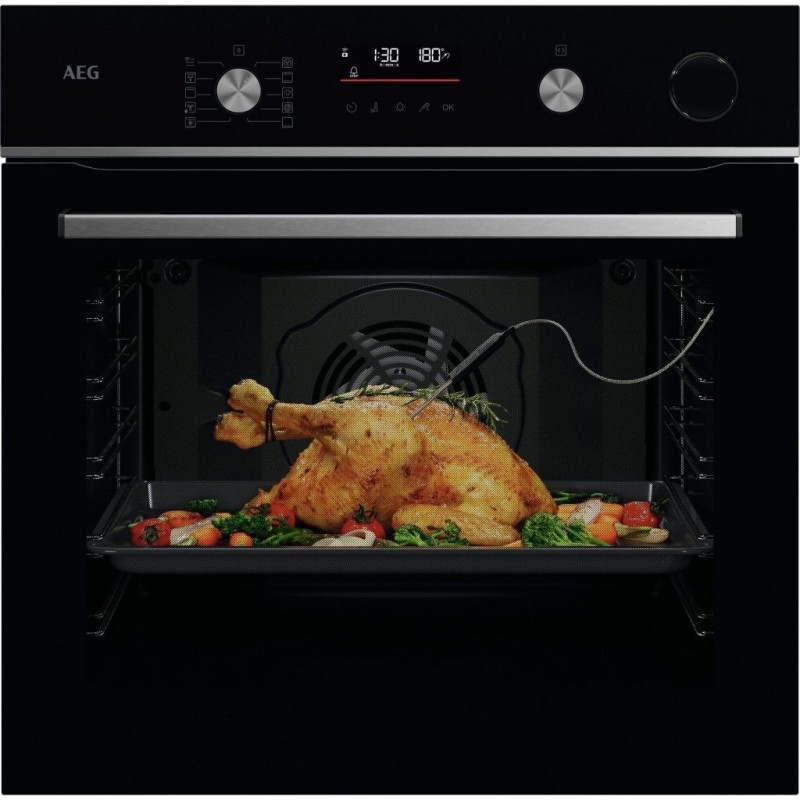 Horno Pirolítico Multifunción con Vapor AEG OR6PB51WSB 72 Litros de Capacidad Negro