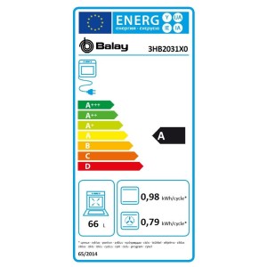 Horno Multifunción Balay 3HB2031X0 66 Litros de Capacidad
