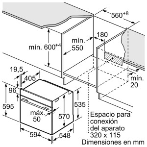 Multifunktionsofen Balay 3HB5159B3 71 Liter Fassungsvermögen Weißes Glas mit Aqualisis