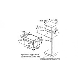 Kompakter Multifunktionsofen Balay 3CB4130X3 47 Liter Fassungsvermögen mit Aqualisis