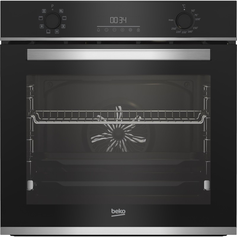 Horno Multifunción Beko BBIM13300XD 72 Litros de Capacidad Hidrolítico Cristal Negro