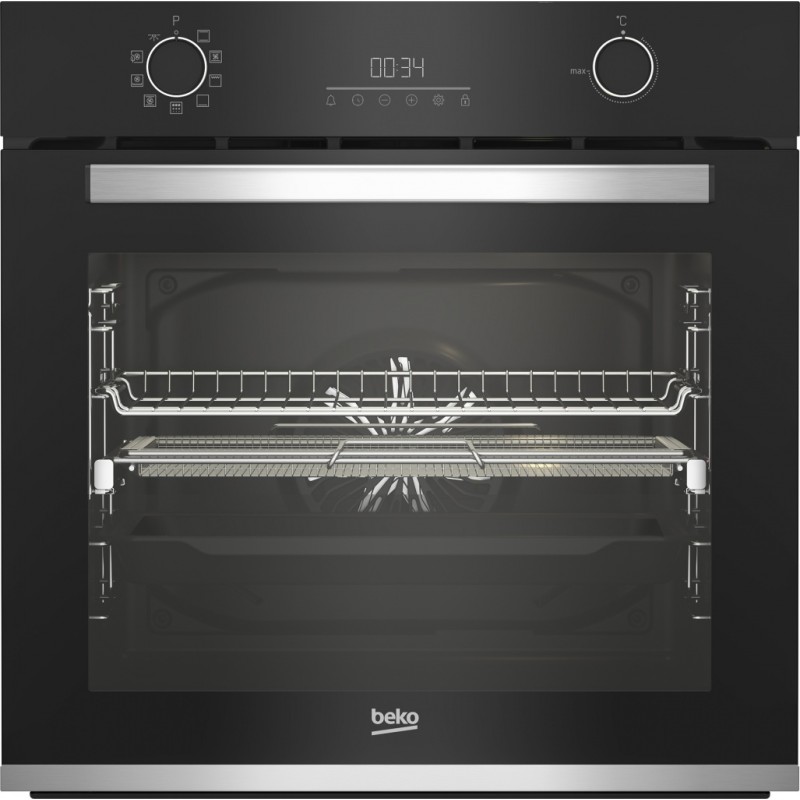 Horno Multifunción Pirolítico con Función Freidora de Aire Beko BBIMA13302BMPE 72 Litros de Capacidad