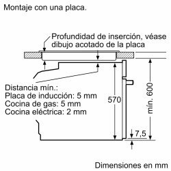 Pyrolytischer Multifunktionsofen mit Dampffunktion Bosch HQA574ES3 71 Liter Fassungsvermögen Hydrolithisch