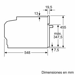 Horno Multifunción Compacto Pirolítico Bosch CBG7741B1 47 Litros de Capacidad Hidrolítico
