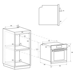 Herkömmlicher Backofen Candy FIDCN100 70 Liter Fassungsvermögen