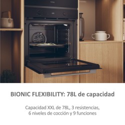 Multifunktionsofen Haier H6ID2P3T1HTX 78 Liter der hydrolytischen Kapazität