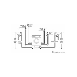 Lavadora Secadora BALAY 3TW773B Blanca Totalmente Integrable 7 Kg / 4 Kg de Capacidad 1200RPM