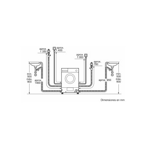 Lavadora Secadora BALAY 3TW773B Blanca Totalmente Integrable 7 Kg / 4 Kg de Capacidad 1200RPM