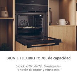 Multifunktionsofen Haier H6ID2P3T1HTB 78 Liter der hydrolytischen Kapazität