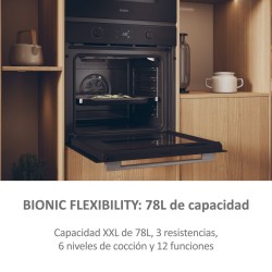 Horno Multifunción Pirolítico Haier H6ID2P5B3YTX 78 Litros de Capacidad Hidrolítico