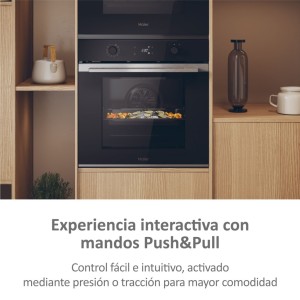 Horno Multifunción Pirolítico Haier H6ID2P5B3YTX 78 Litros de Capacidad Hidrolítico