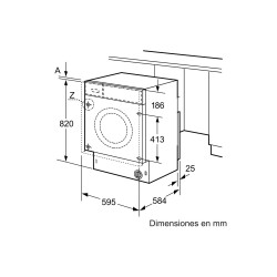 Lavadora Secadora BALAY 3TW773B Blanca Totalmente Integrable 7 Kg / 4 Kg de Capacidad 1200RPM